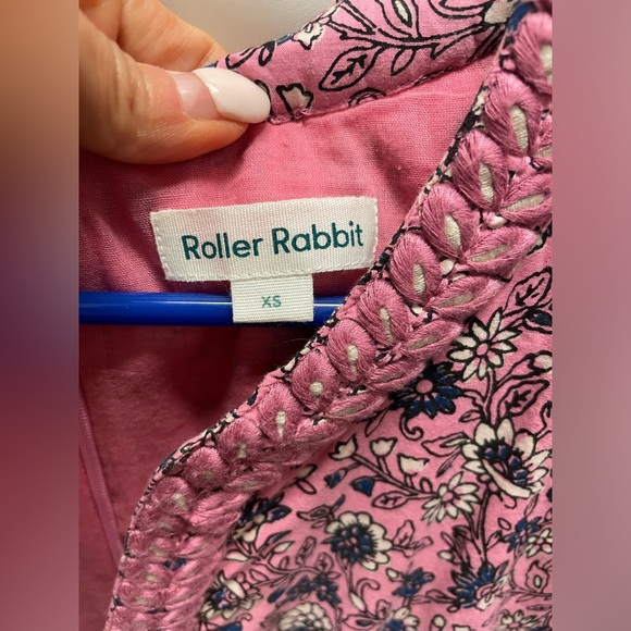 Roller Rabbit Cluny Naema Dress Pink Floral Sz XS - Picture 3 of 5